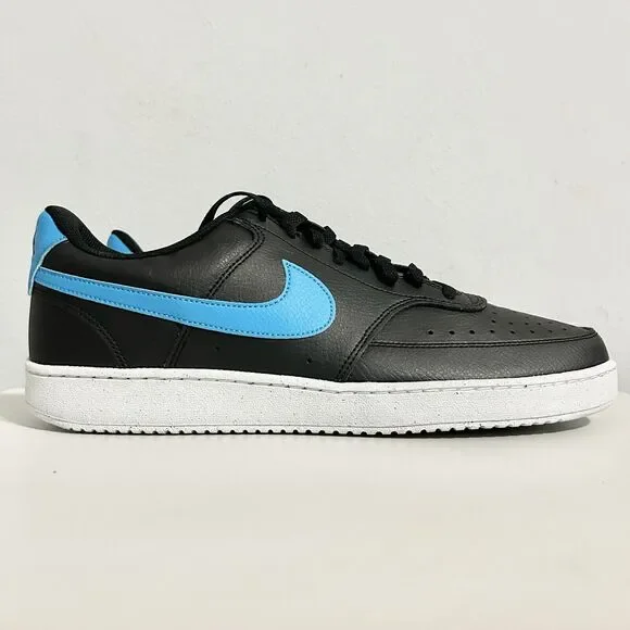Nike Court Vision Low Next Nature “Black Laser Blue” Men’s Size 11.5-12 Sneakers - Picture 2 of 8